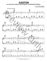 Gaston piano sheet music cover